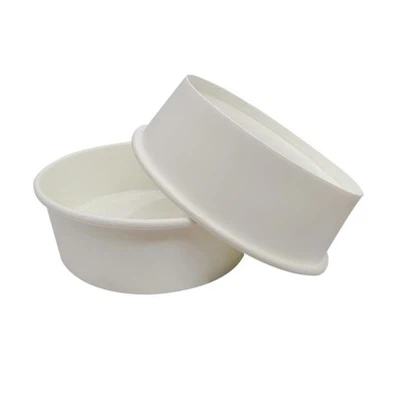 500 ml ristkülikukujulised paberkausid valged